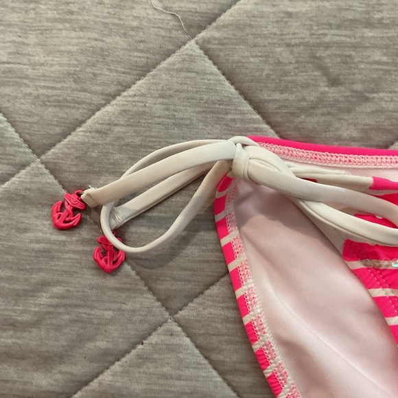 3. NWT Sperry Top Spider Pink and white striped bikini bottoms Size XS - Picture 3 of 5